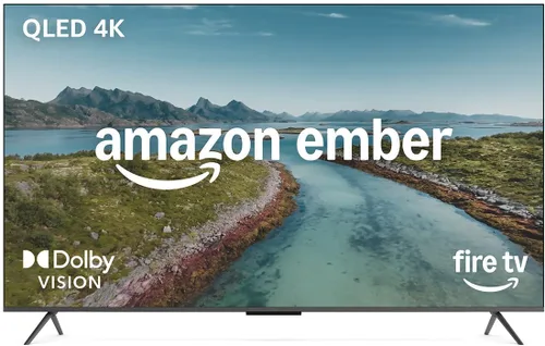 Vista 2 de Amazon Ember QLED Series de 50" (modelo más reciente): televisión inteligente 4K Ultra HD, HDR10+, Dolby Vision, Dolby Audio, procesador de cuatro