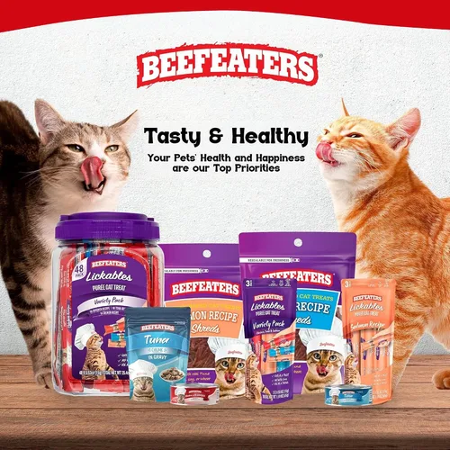 Vista 9 de Beefeaters Chicken Pure Cat Treats 1.59oz (paquete de 12) Golosinas de tubo para apretar para lamer, sin granos, sin azúcar añadida, pollo real