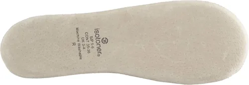 Vista 3 de isotoner - Zapatos satinados para bailarinas, con moño, suela de gamuza, blanco