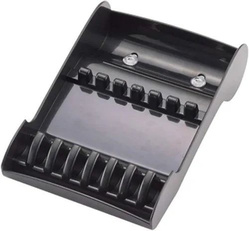 Vista 2 de Tujuna Estante profesional para peluquería, tijeras de peluquería, bandeja de almacenamiento, bandeja de almacenamiento de tijeras de ABS disponible