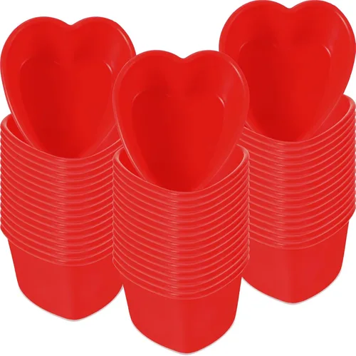 Vista 10 de 4 moldes de silicona para pasteles de corazón, moldes antiadherentes para aniversario, cumpleaños, aperitivos, cupcakes