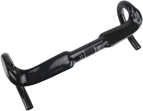 Vista 9 de Alfa Pasca Manillar Aero para Bicicleta de Carretera, Manillar de Carbono para Bicicleta de Carrera, Barras de Caída, Ligero, 31.8 UD