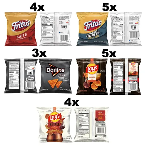 Vista 3 de Frito-Lay - Mezcla de barbacoa para patio trasero, paquete variado (paquete de 21)