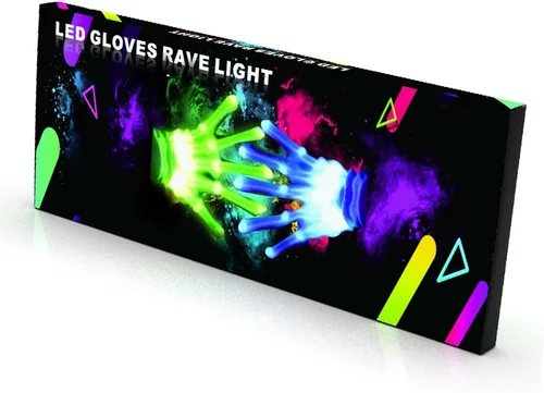 Vista 2 de Regalos geniales de 12 colores, guantes LED, juguetes para niños de 13 años en adelante, para niños, niñas, adultos, adolescentes, guantes