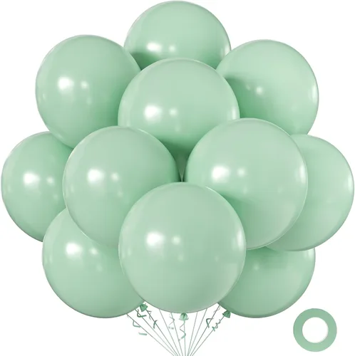 Vista 72 de KALOR Globos color morado ceniza de 18 pulgadas, 10 globos de látex mate, globos redondos grandes para bodas, baby shower, fiestas de cumpleaños