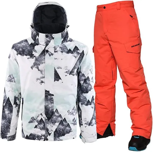Vista 24 de HOTIAN Mens Ski Jackets Waterproof Snowsuits Insulated Outdoor Winter Coats