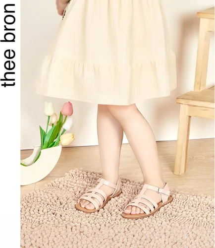 Vista 160 de THEE BRON Sandalias cómodas para niñas, zapatos para niños, sandalias rellenas