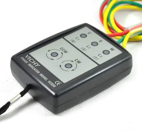 Vista 3 de Tekpower Indicador de rotación de fase LED digital, 20-400Hz, SSP8030