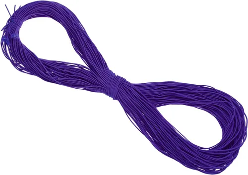 Vista 120 de PATIKIL Cuerda elástica elástica de 109 yardas (328.1 ft), cuerda elástica pesada de 0.059 in, albaricoque para manualidades, correas de gancho