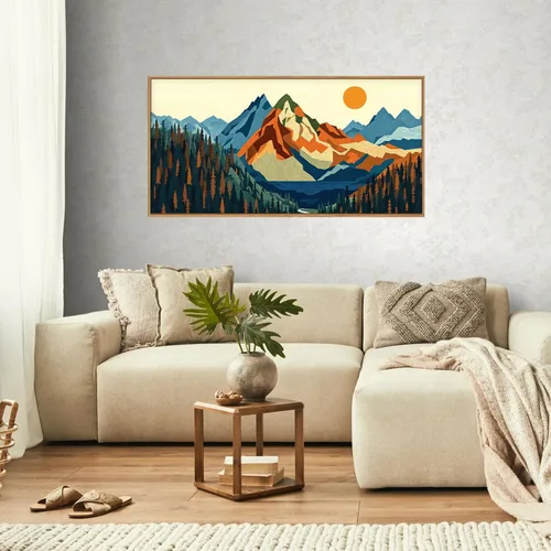 Vista 206 de FWIEXA Juego de Arte de Lienzo Bohemio Enmarcado para Pared, Cuadros Botánicos Verde Salvia Decoración de Pared, Impresiones de Arte de Plantas