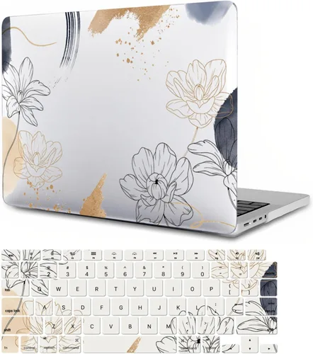 Vista 13 de Funda compatible con MacBook Pro de 13 pulgadas 2012 2011 2010 2009 2008 versión A1278, funda protectora de plástico duro y cubierta de teclado