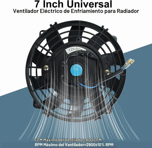 Vista 2 de Ventilador de enfriamiento eléctrico universal del radiador