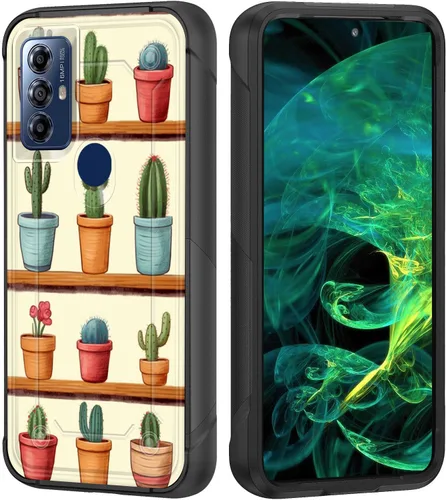 Vista 38 de Funda para Moto G Stylus 5G 2023, resistente de doble capa de policarbonato duro y silicona suave, resistente a prueba de golpes, funda protectora