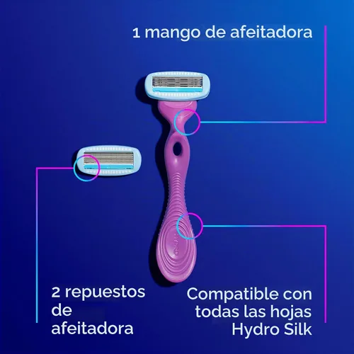 Vista 8 de Maquinilla de afeitar Schick Hydro Silk para mujer