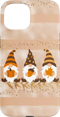 Vista 6 de Fall Autumn Gnomes Phone Case Modern Pastel Cute Beige Case for iPhone 17