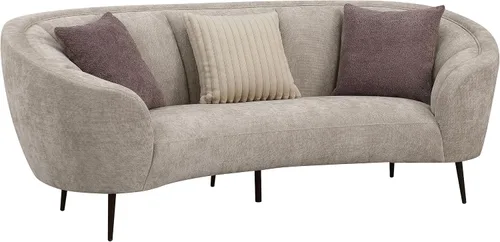 Vista 4 de Coaster Home Furnishings Ellorie - Juego de sofá curvado tapizado de 2 piezas, color beige