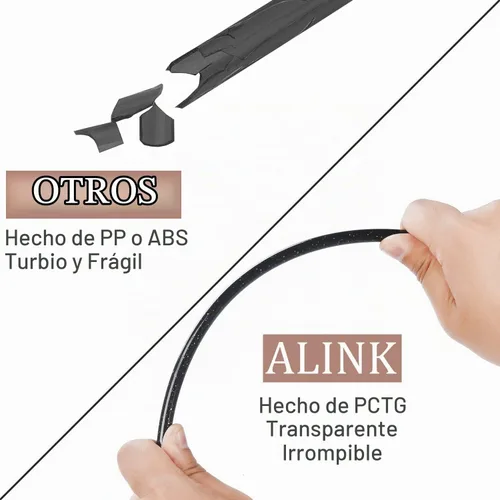 Vista 8 de ALINK 12 popotes reutilizables con purpurina, popotes de plástico duro negro de 11 pulgadas de largo, popotes de repuesto para Stanley, YETI, tarro