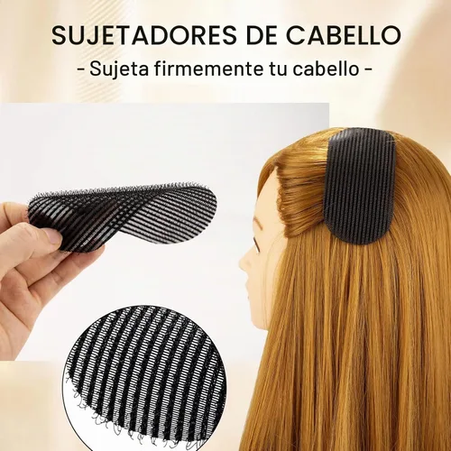 Vista 6 de NEWISHTOOL Kit de Herramientas para Extensiones de Cabello - Micro Cuentas de Silicona, Alicates para Cuentas de Acero Inoxidable, Enhebrador