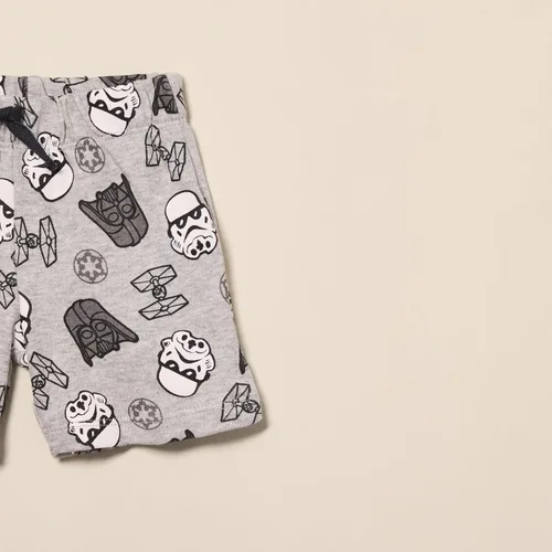 Vista 2 de Tienda Essentials Disney Marvel Pantalones cortos para bebé niño de Star Wars, varios paquetes