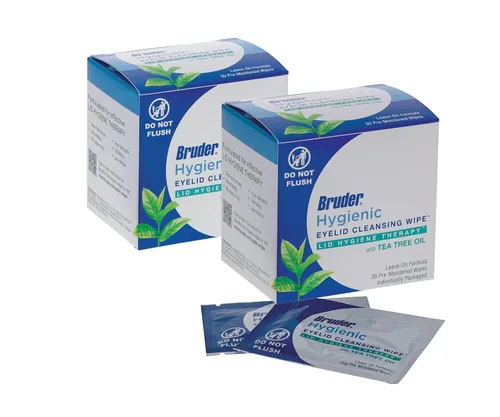 Vista 3 de Toallitas higiénicas de limpieza de párpados con aceite de árbol de té, alivio de Demodex l, toallitas exfoliantes prehumedecidas, sin enjuague