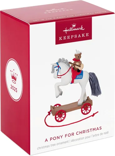 Vista 7 de Hallmark Keepsake Adorno de Navidad, un pony para Navidad 2025, regalos para niños