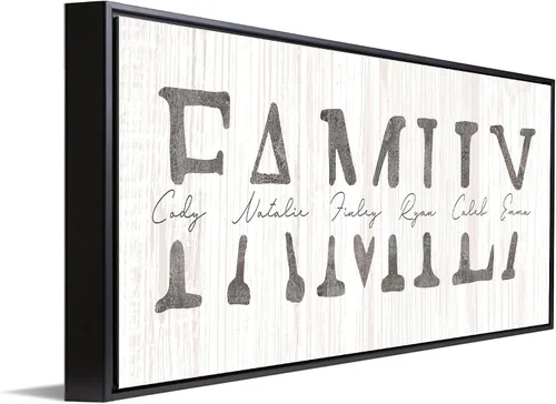 Vista 31 de Personal-Prints Arte Personalizado de PAPÁ e Hijos Personalizado con Todos los Nombres de los Niños Regalo Único y Personalizado para el Día