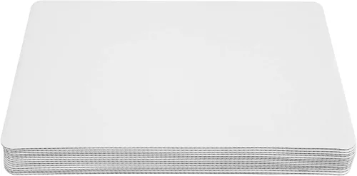 Vista 8 de ONE MORE Hoja para pastel de 13.75 x 9.75 pulgadas, rectangular, resistente a la grasa, 15 tableros (15, blanco)