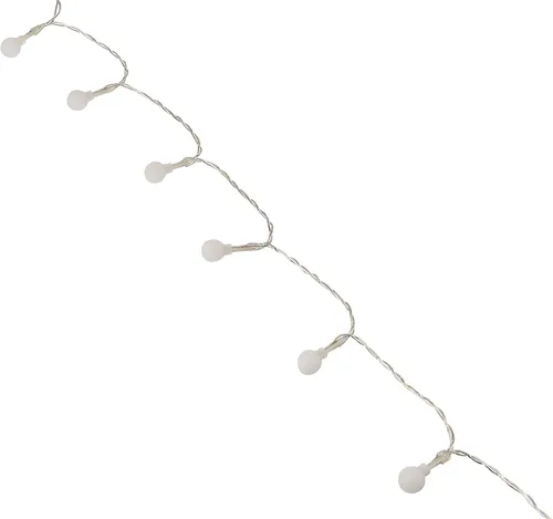 Vista 6 de Kikkerland Tira de luces LED colgantes de 5 pies, funciona con pilas, para dormitorio, sala de estar, decoración interior exterior, decoración
