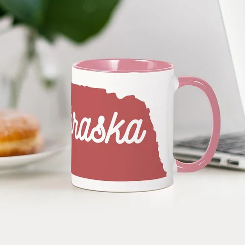 Vista 56 de CafePress I Love Nebraska Taza de café de cerámica de 11 oz (11.0 fl oz)