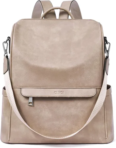 Vista 11 de CLUCI Mochila Bolso para Mujeres de Cuero PU Antirrobo Grande de Diseñador de Moda Bolsa de Viaje Bolsos de Hombro para Damas Purse