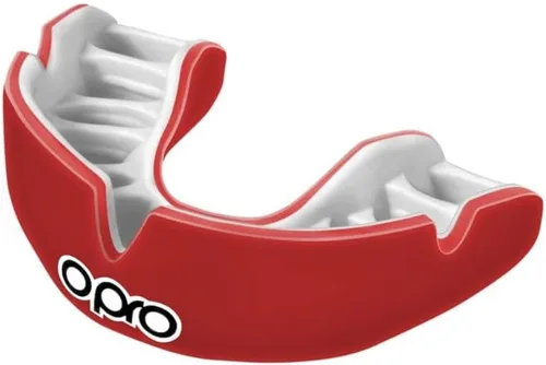 Vista 24 de OPRO Protector bucal instantáneo de ajuste personalizado, comodidad, protección y ajuste a nivel de dentista - Protector bucal moldeable para fútbol