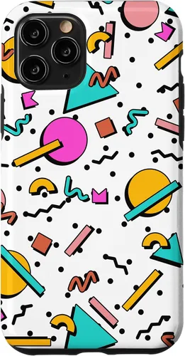 Vista 29 de Vintage Geometría Forma Patrón Retro 80s 90's Nostalgia Case para iPhone 17