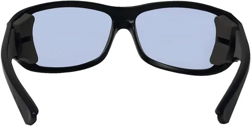 Vista 3 de BOMBER Butter Bomb BT107 - Lentes de seguridad, lentes azul claro con marco negro mate para hombres, anteojos de seguridad no polarizados, ajuste