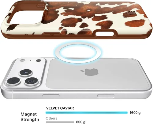 Vista 258 de VELVET CAVIAR Funda para iPhone 15, compatible con MagSafe, probada contra caídas de 10 pies, fundas protectoras de diseño, leopardo color rosa