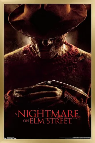Vista 21 de Trends International A Nightmare on Elm Street - 2010 Wall Poster, 22.4L x 14.7W, Barnwood Framed Version