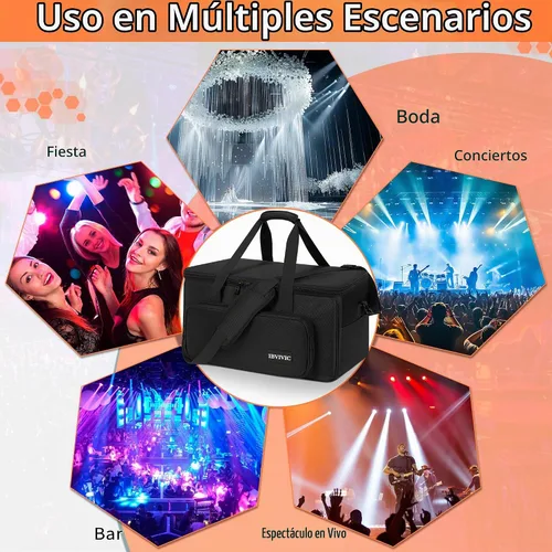 Vista 6 de IBVIVIC 4 Par Light Bag Funda Rígida Acolchada para Almacenamiento de Luces de Parola de Escenario
