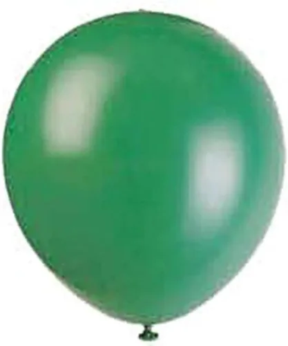 Vista 17 de Globos de látex de color estándar fabricados en los Estados Unidos, 10 unidades, verde neón