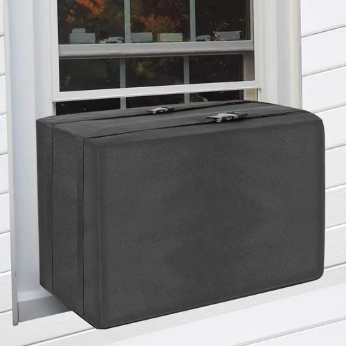 Vista 9 de Cubiertas de aire acondicionado para unidades de ventana, cubierta de aire acondicionado para unidad exterior de invierno al aire libre, resistente