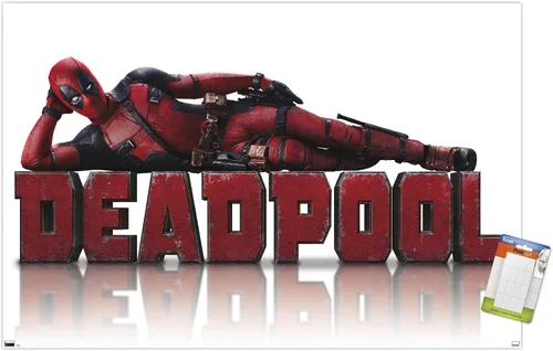 Vista 12 de Marvel Deadpool Legacy - Póster de pared acostado, 22.4 pulgadas de largo x 14.7 pulgadas de ancho, versión enmarcada de madera de granero