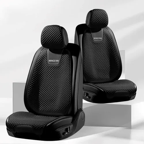 Vista 2 de Funda de asiento delantero para MAZDA2, MAZDA3, MAZDA6, Mazda Tribute, transpirable, cómodos protectores de asiento de 2 asientos (tipo 1 negro)