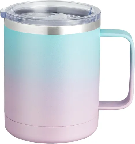 Vista 66 de MEWAY - Taza de café con asa, vaso térmico