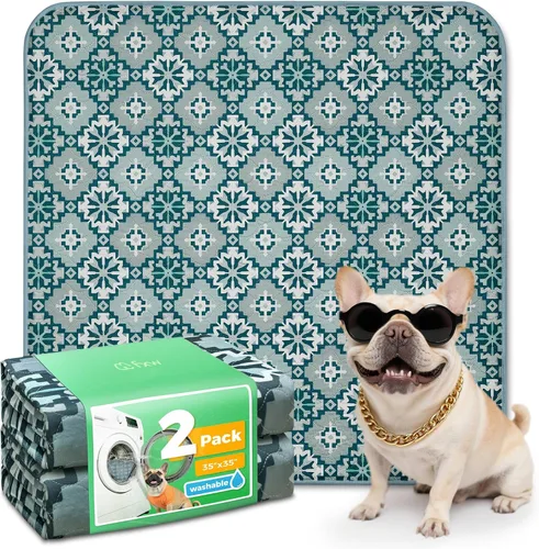 Vista 91 de FXW Almohadillas lavables para orina para perros, almohadillas para cachorros con súper absorbentes, diseñadas específicamente para jaulas de 24