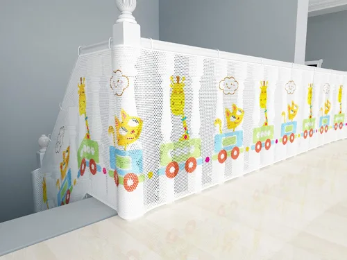 Vista 2 de Red de seguridad infantil para balcón, patios, barandillas y escaleras. Protectores de seguridad para niños/mascotas/juguetes tanto en interiores