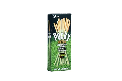 Vista 8 de Pocky Palitos de galletas cubiertos de crema de té verde matcha, 1.41 onzas (paquete de 20)