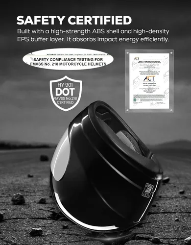 Vista 2 de XFMT DOT Casco de Motocicleta de Cara Completa Abatible para Calle Dirt Bike ATV Todoterreno con Visera Transparente para Hombres y Mujeres Adultos