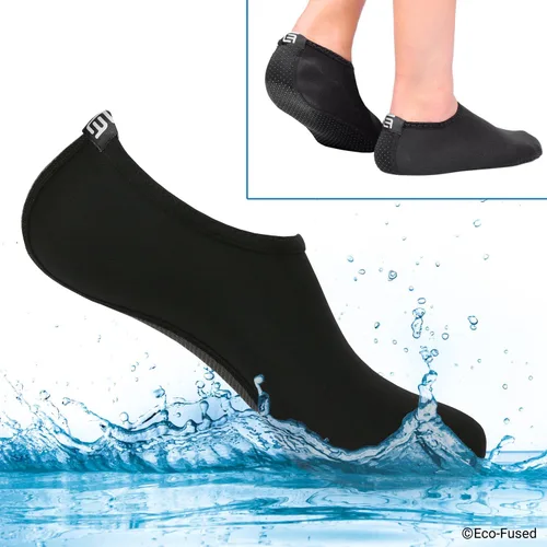 Vista 7 de Eco-Fused Calcetines o zapatos de agua para mujer con tela elástica, de secado rápido, transpirable y suela de goma antideslizante