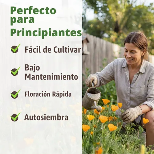 Vista 5 de HOME GROWN Golden West Poppy 6000 Semillas de flor Eschscholzia californica