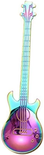 Vista 8 de COMIART - Cucharas de café, cucharaditas, cuchara de hielo de postre, cuchara de azúcar, utilizada para mezclar mezclas, cuchara de guitarra