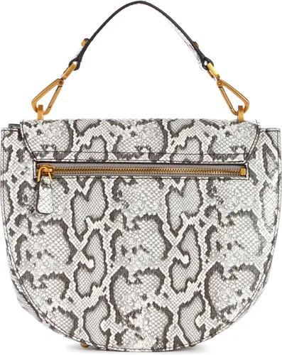 Vista 4 de GUESS Bolsa de sillín con solapa de flota, Natural