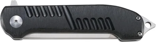 Vista 8 de CRKT Razel GT - Navaja plegable asistida con bloqueo de forro: hoja de borde plano de acero inoxidable, mango de aluminio, clip para bolsillo, 4031
